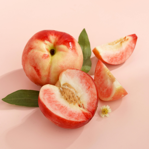 Salade estivale pêche framboise x Antésite hibiscus Framboise grenade