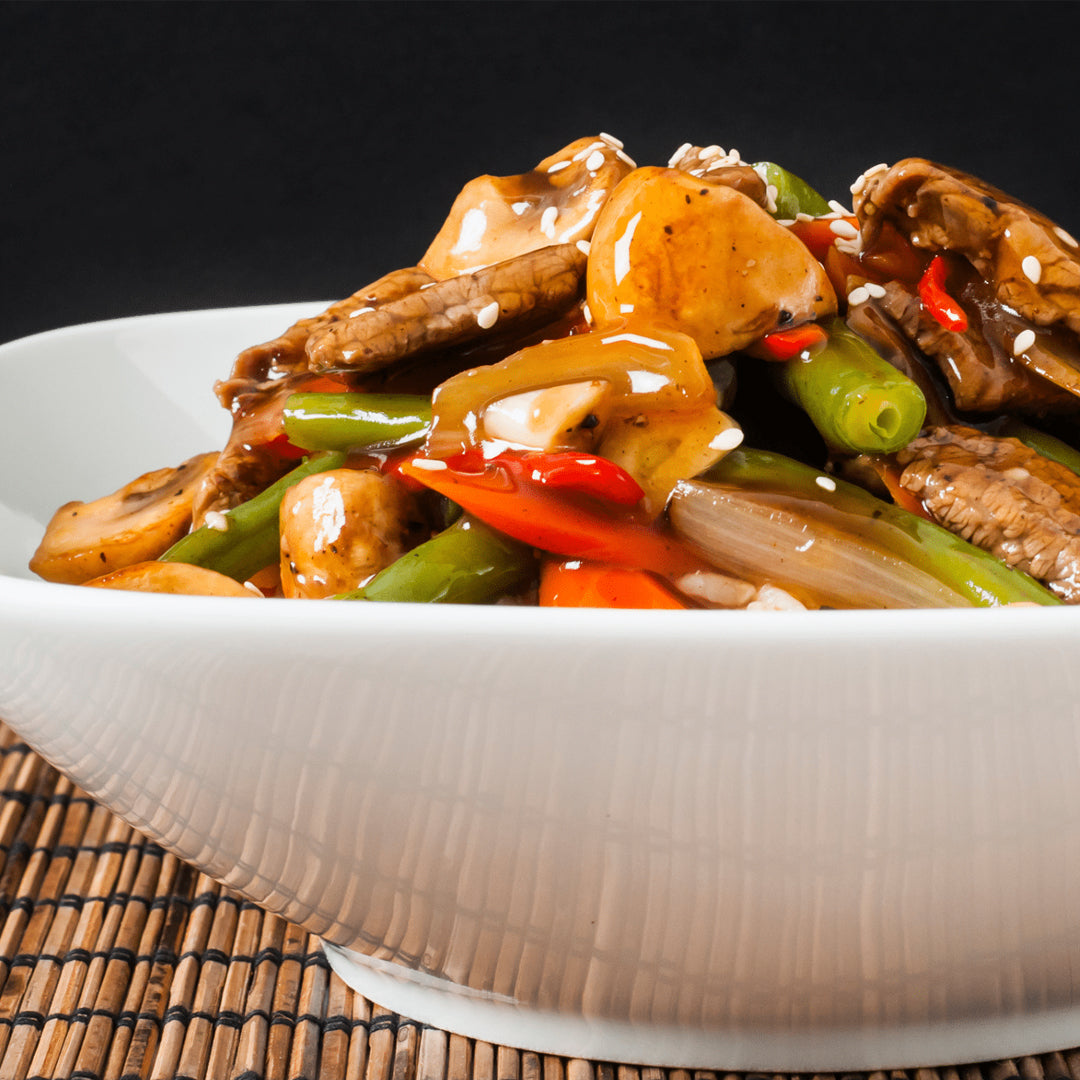 Sauté de bœuf, légumes et Antésite Réglisse Anis