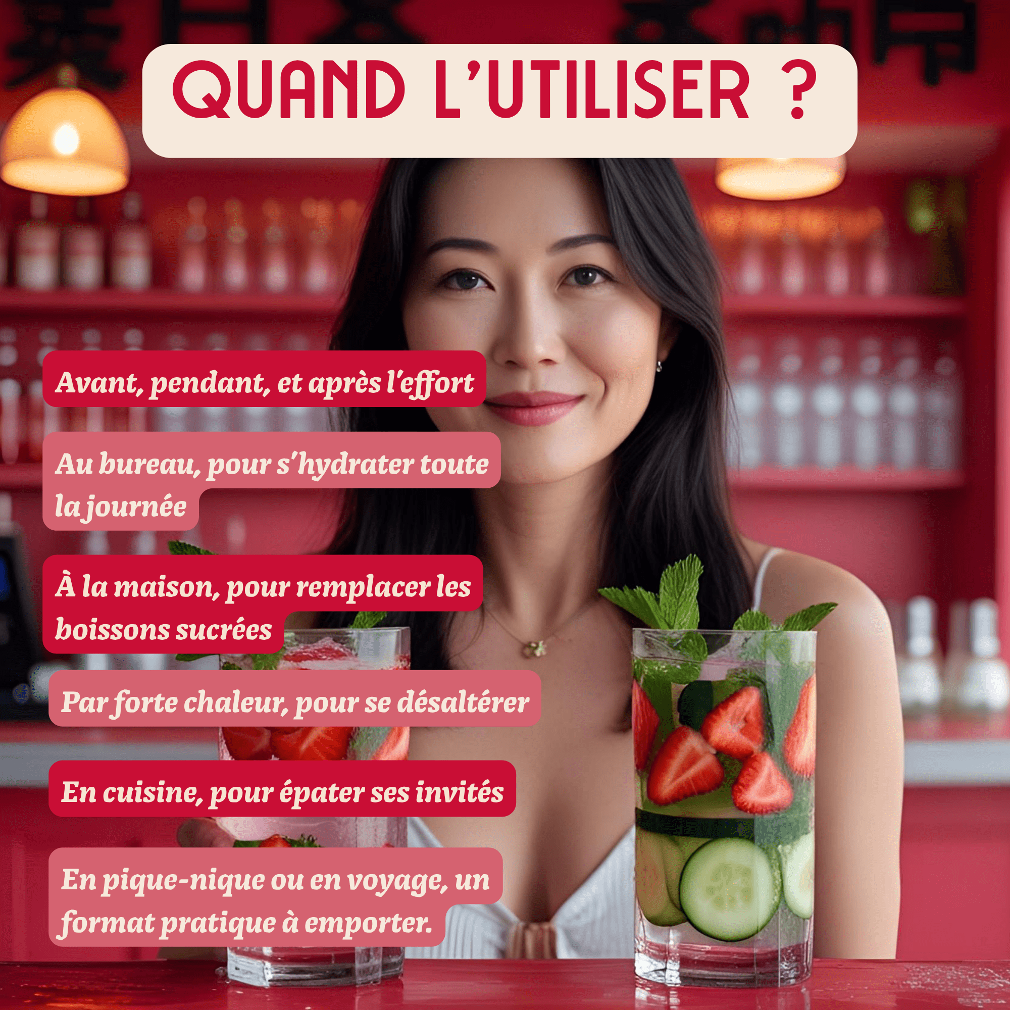 Antésite Concentrés de fruits Fraise menthe concombre