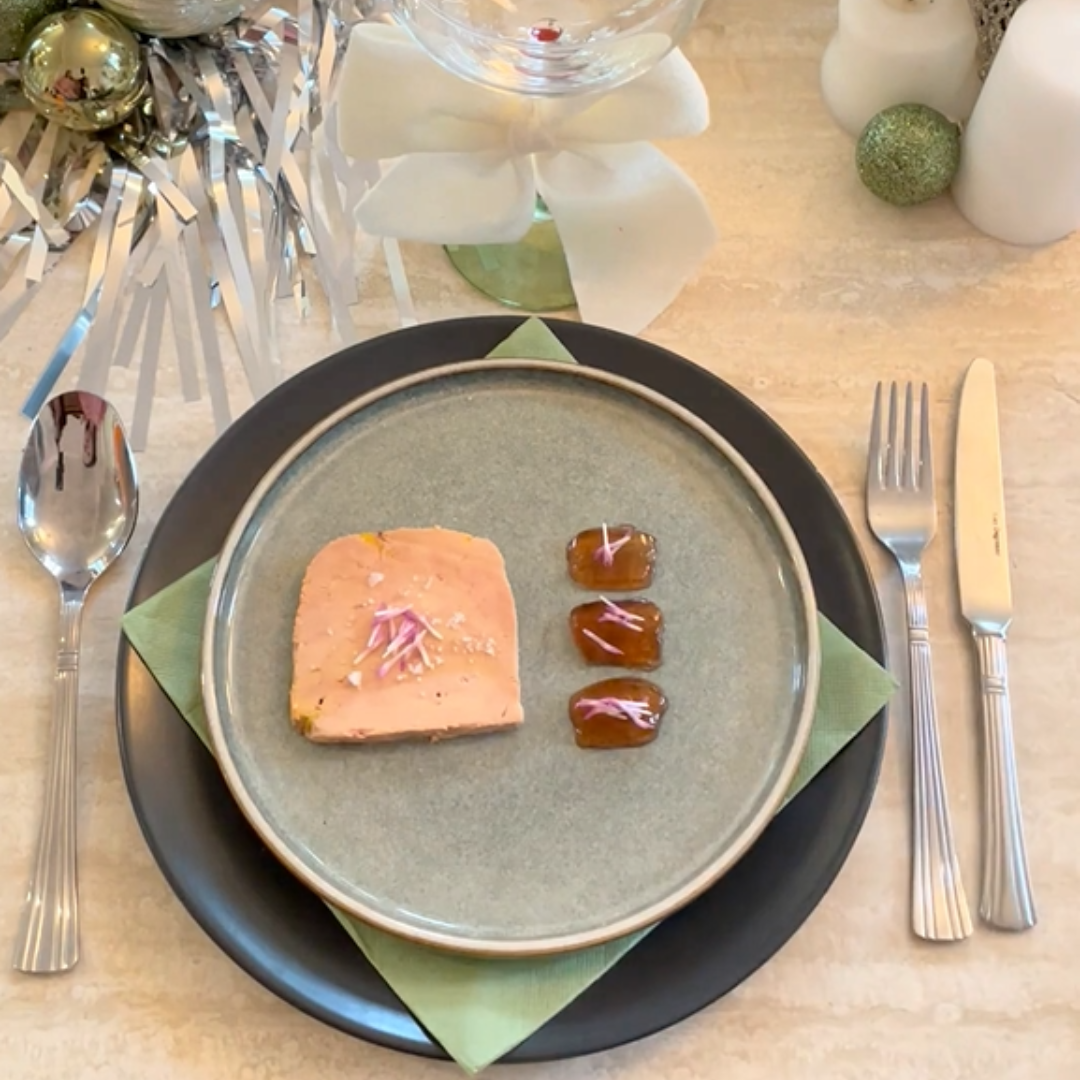 Foie gras & sa gelée Hibiscus Framboise Grenade