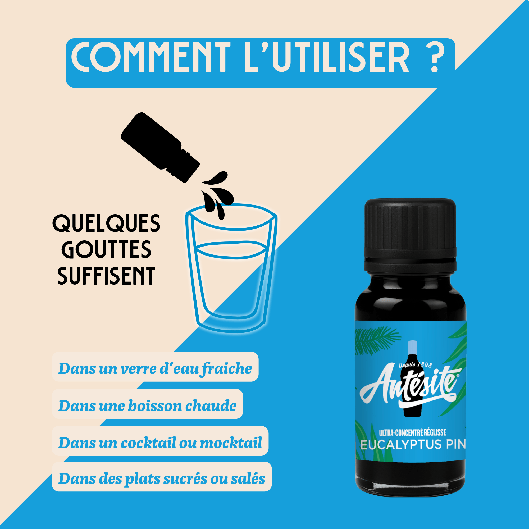 Antésite Ultra-concentrés Réglisse eucalyptus pin mini format